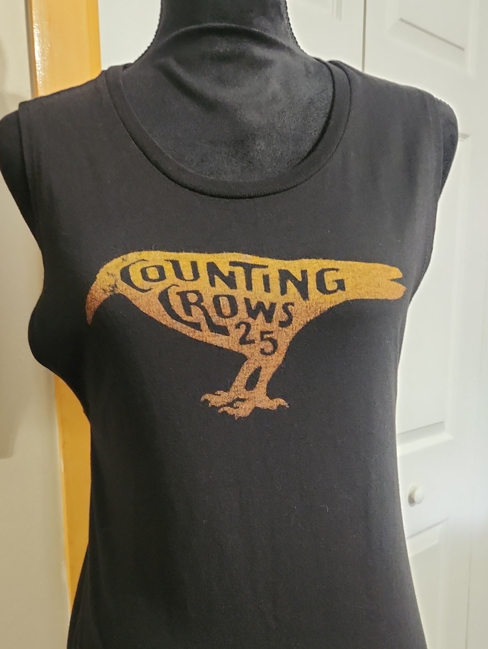 Black Counting Crows Graphic Tank Top